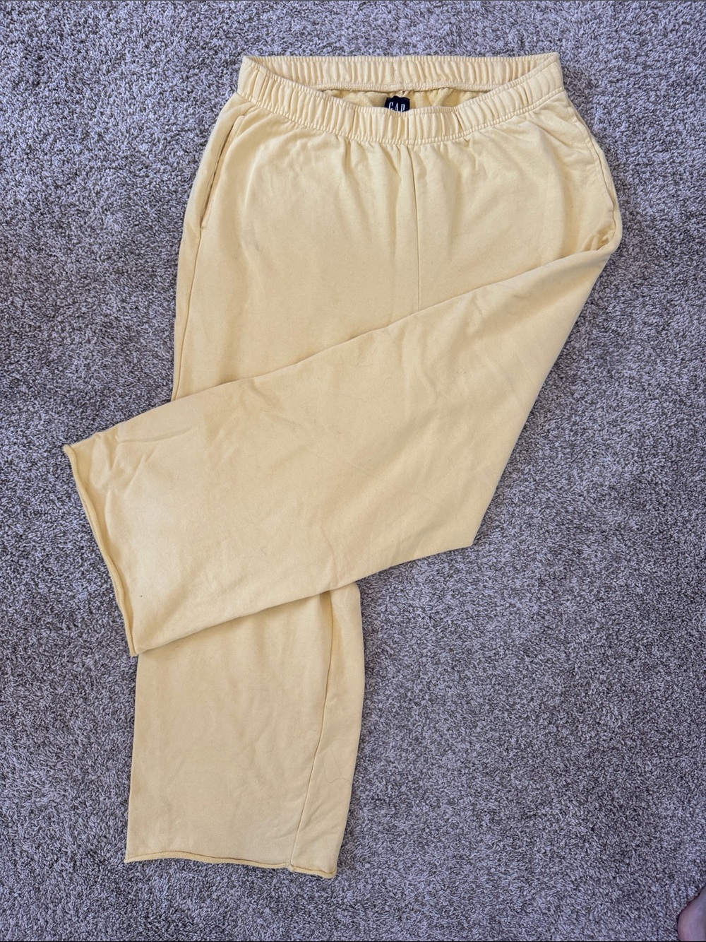 GAP Pale Yellow Women's Track Pants